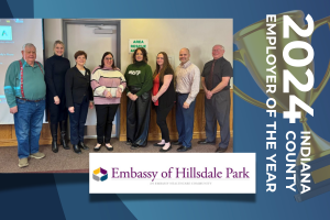 2024 Employer of the Year Indiana County Embassy of Hillsdale Park